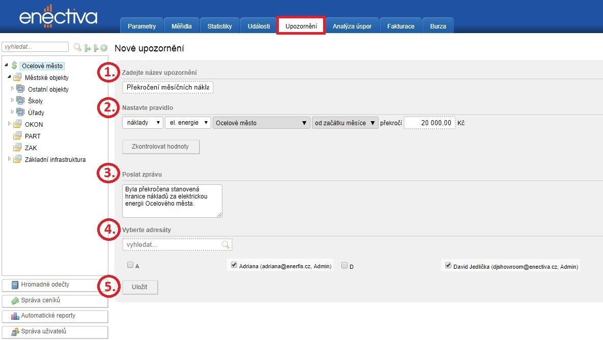 Překročení měsíčních nákladů